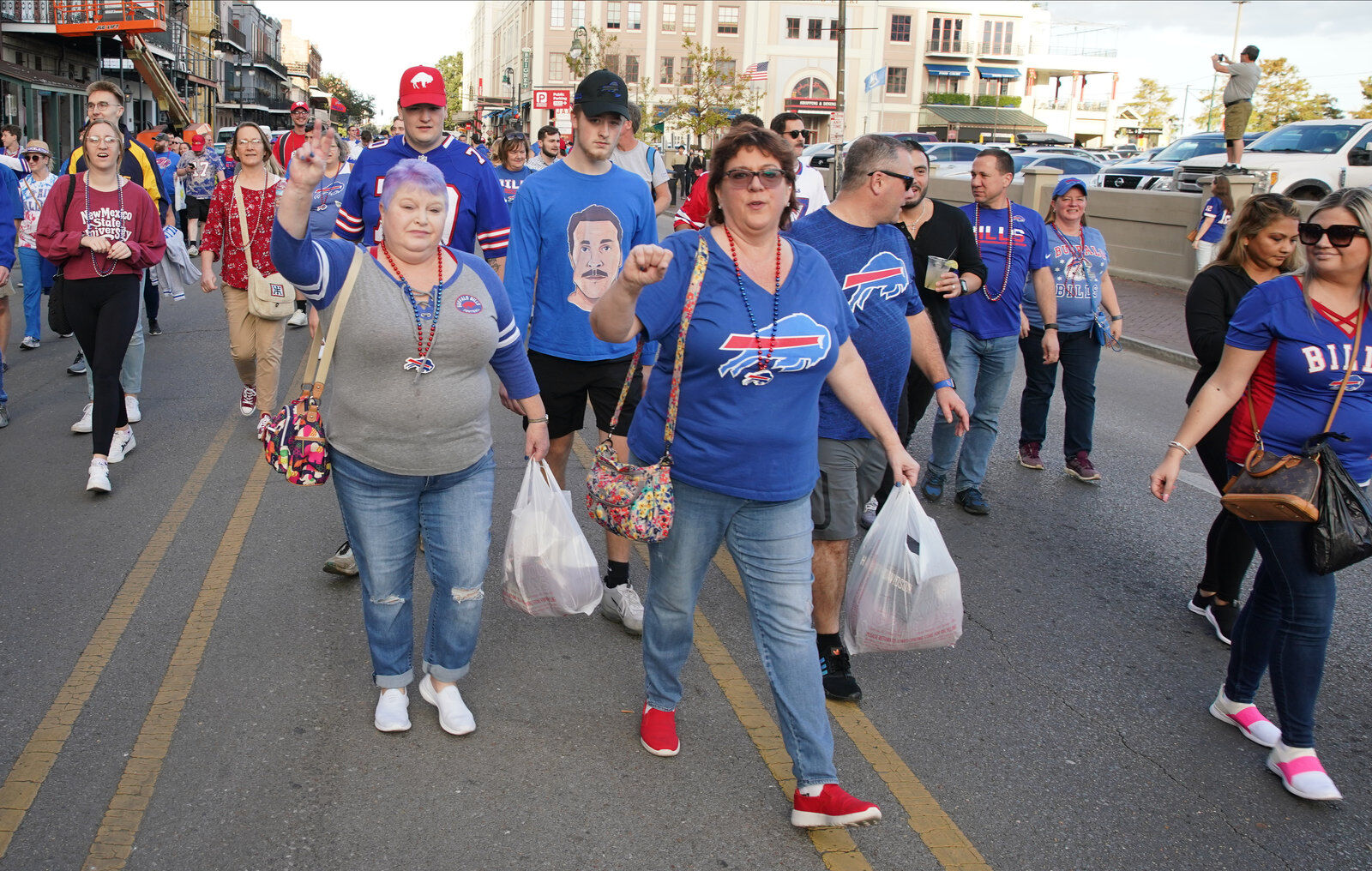 Buffalo Bills packers of NOLA Takeover Parade